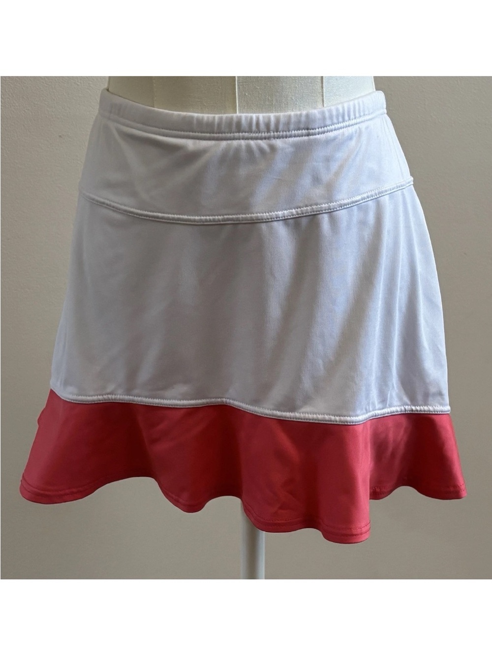 Tail White Coral Colorblock Pickleball Golf Tennis Skort Athletic Skirt S